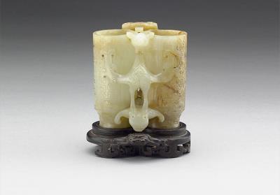 图片[2]-Jade conjoined beast vase, Ming to Qing dynasty, 1368-1911-China Archive